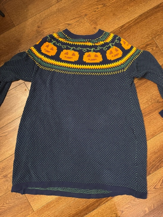 Modcloth Sweaters - ModCloth Navy Pumpkin Halloween Sweater Dress